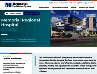 memorialregional.com screenshot