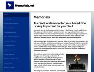 memorials.net screenshot