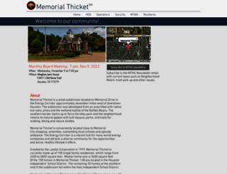 memorialthicket.org screenshot