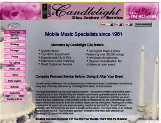 memoriesbycandlelight.com screenshot