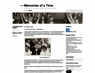 memoriesofatime.com screenshot