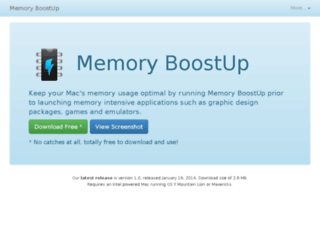 memoryboostup.com screenshot