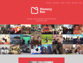 memoryboxstories.com screenshot