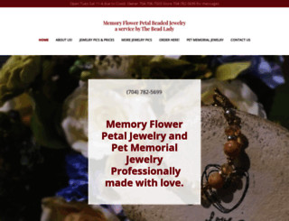 memoryflowerbeads.com screenshot