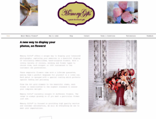 memorygifts.co.uk screenshot