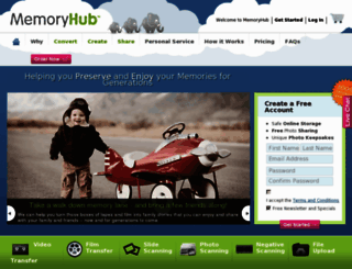 memoryhub.com screenshot