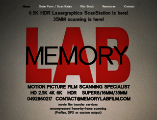 memorylabfilm.com screenshot