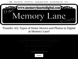 memorylanetodvd.com screenshot