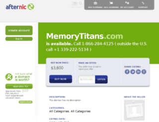 memorytitans.com screenshot