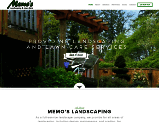 memoslandscaping.com screenshot