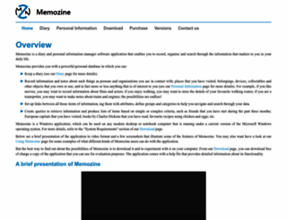 memozine.com screenshot
