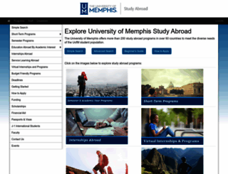 memphis.studioabroad.com screenshot