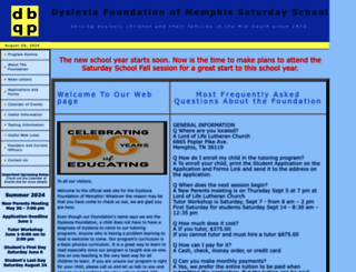 memphisdyslexia.org screenshot