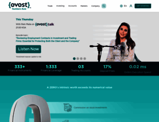 mena.evest.com screenshot