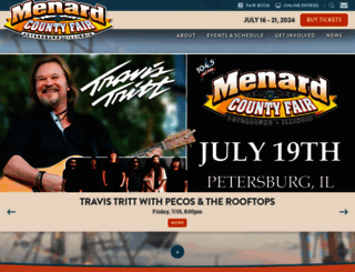 menardcountyfair.com screenshot