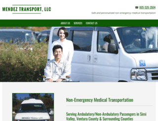 mendeztransport.com screenshot
