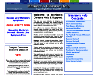 menieres-help.com screenshot