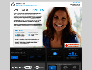 menifeedental.smilegeneration.com screenshot