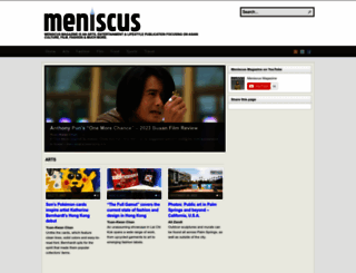 meniscuszine.com screenshot