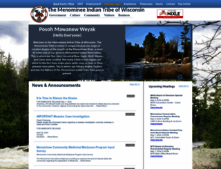 menominee-nsn.gov screenshot