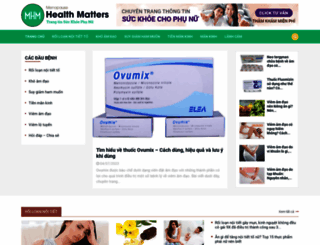menopausehealthmatters.com screenshot