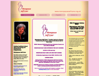 menopauseselfcare.org.uk screenshot