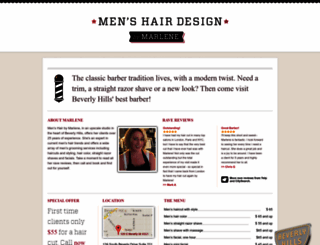 menshairbymarlene.com screenshot
