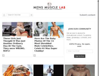 mensmusclelab.com screenshot