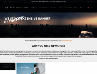 mensshoecentre.co.za screenshot