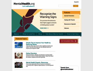 mentalhealth.org screenshot