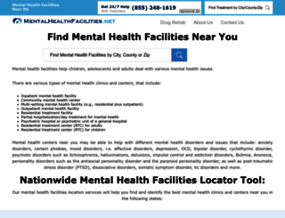 mentalhealthfacilities.net screenshot