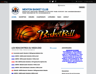 mentonbasketclub.com screenshot