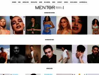 mentormodelagency.co.uk screenshot