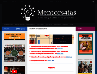 mentors4ias.com screenshot