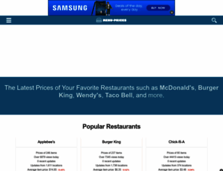 menu-prices.com screenshot