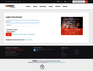 menu.sitebuilder.enom.com screenshot