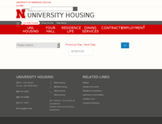 menu.unl.edu screenshot