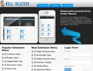 menu3.joomlaextensions.co.in screenshot
