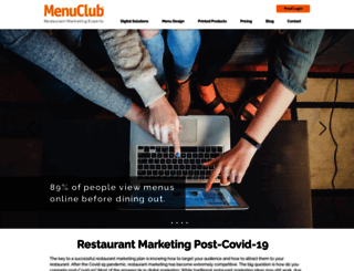 menuclub.com screenshot