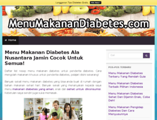 menumakanandiabetes.com screenshot