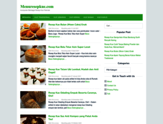 menuresepkue.com screenshot