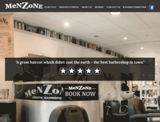 menzonebarbers.co.uk screenshot