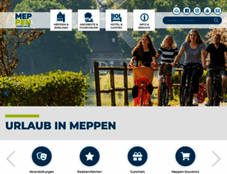 meppen-tourismus.de screenshot