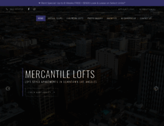 mercantileloftsla.com screenshot