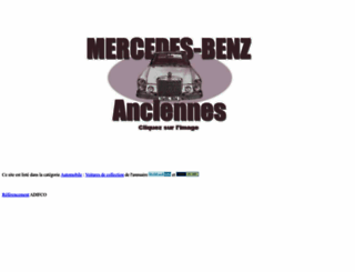 mercedes-anciennes.fr screenshot