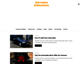 mercedes-enthusiasts.co.uk screenshot