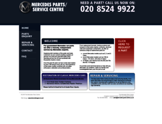 mercedes-parts-centre.co.uk screenshot