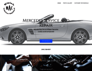 mercedesautocare.com screenshot