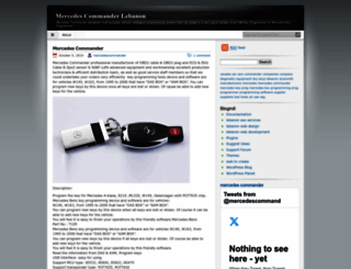 mercedescommander.wordpress.com screenshot