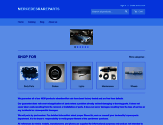 mercedesrareparts.com screenshot